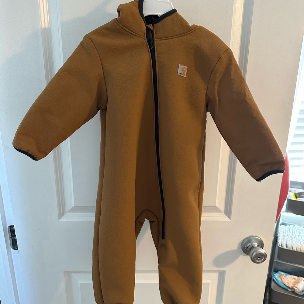 Carhartt, size 18 month, fuzzy suit